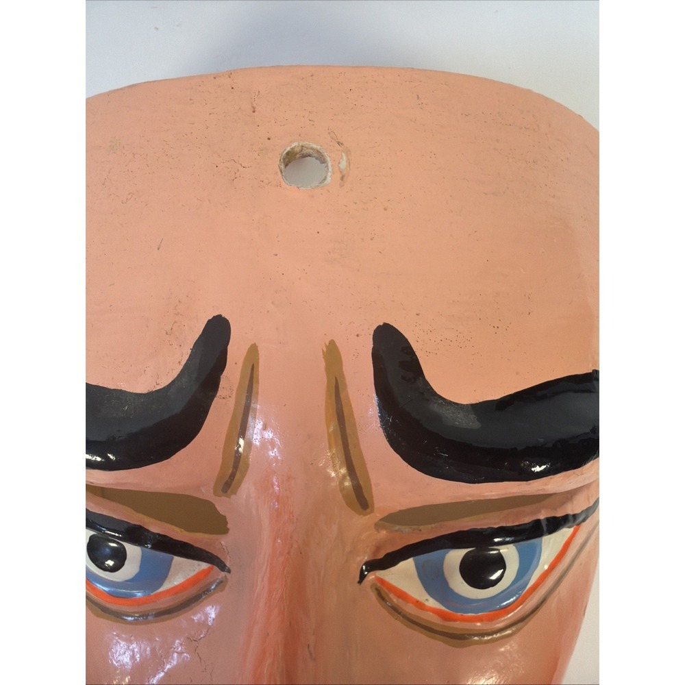 Vintage Mexican Wood Dance Mask Jim Olson Estate NHM LA Folk Art Guerrero - Picture 4 of 9